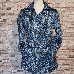 Michael Kors Print Trench Coat  Brand New